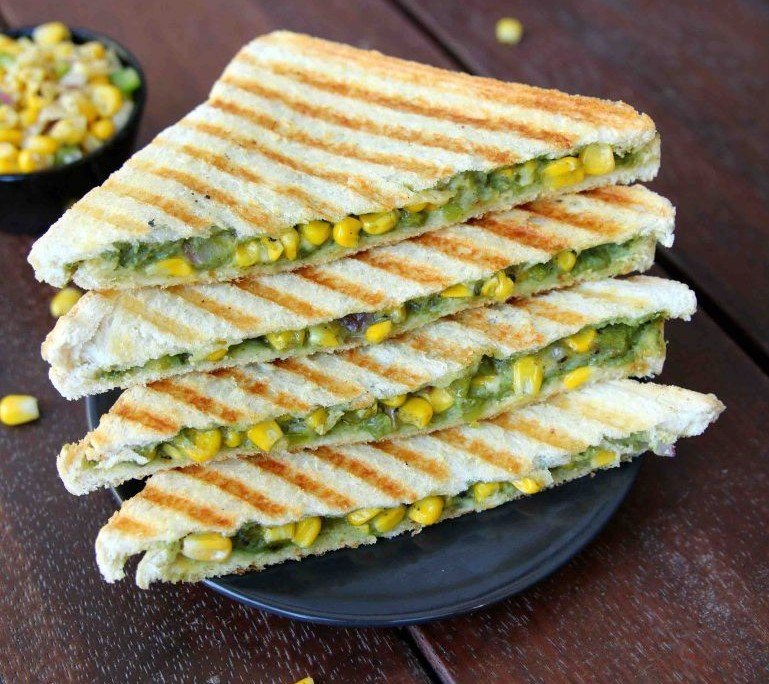 Sweet Corn Sandwich